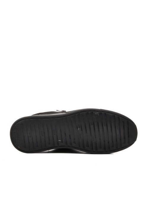 حذاء كاجوال رجالي من جلد النوبوك الأسود 231220 M