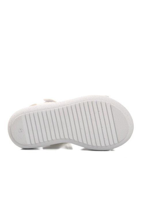 White Orthopedic Girls Sandals 24-401 P