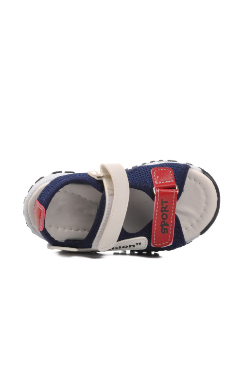 Navy Blue Orthopedic Boy Sandals 24-410 B