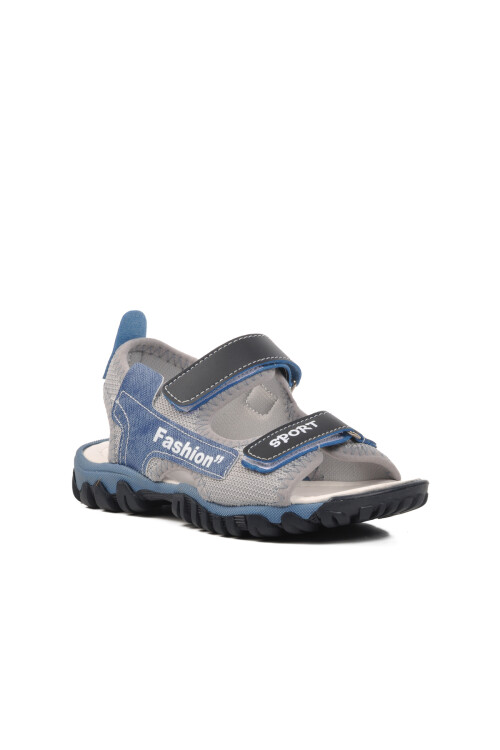 Navy Blue Orthopedic Boys Sandals 24-410 F