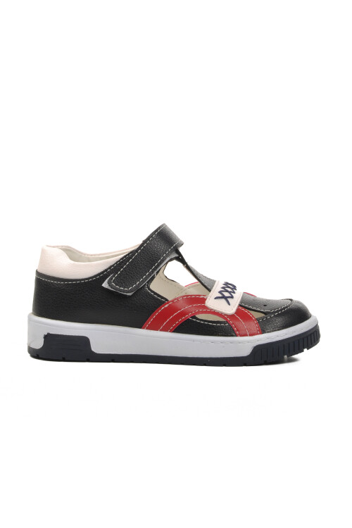 Navy Blue-White-Red Boys Casual Shoes 24-416 P