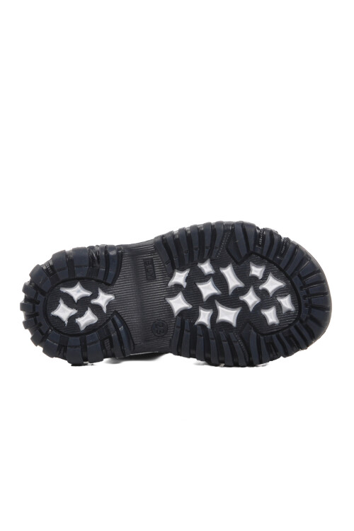 Lacivert-Beyaz-Kırmızı  Bebek Düz Sandalet 24-417 B