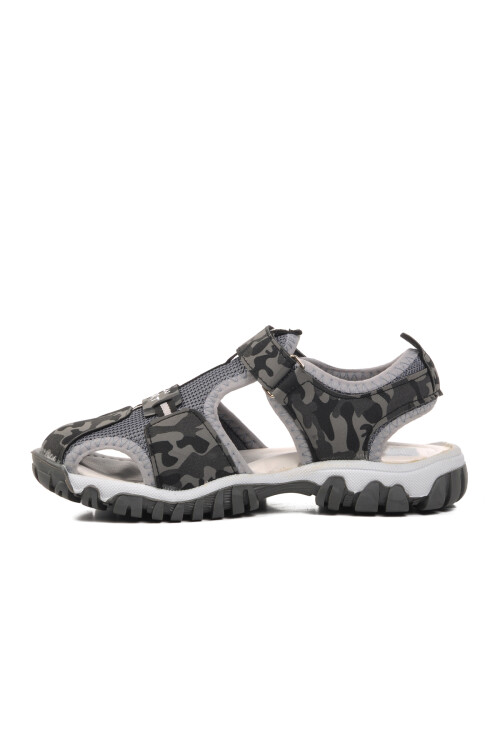 صندل رياضي رمادي للأولاد بتقويم العظام مقاس 24-418 F