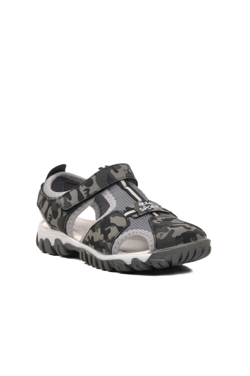 صندل رياضي رمادي للأولاد بتقويم العظام مقاس 24-418 F