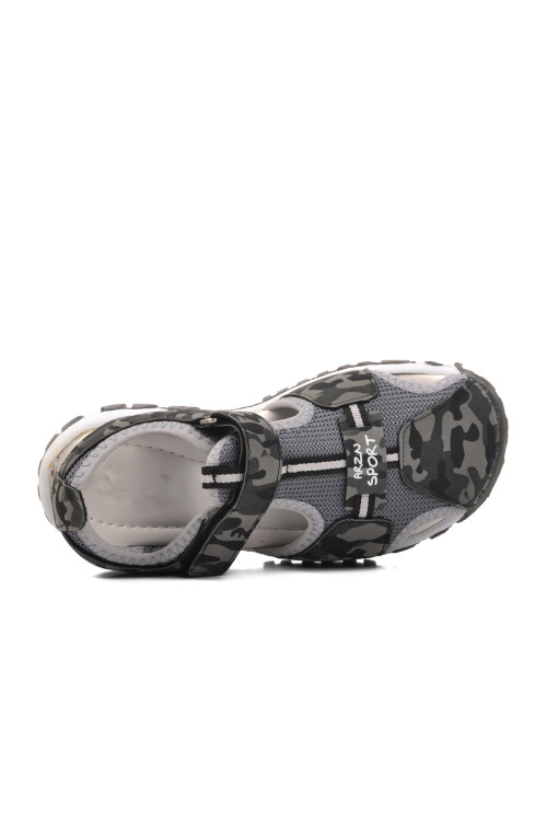 صندل رياضي رمادي للأولاد بتقويم العظام مقاس 24-418 F