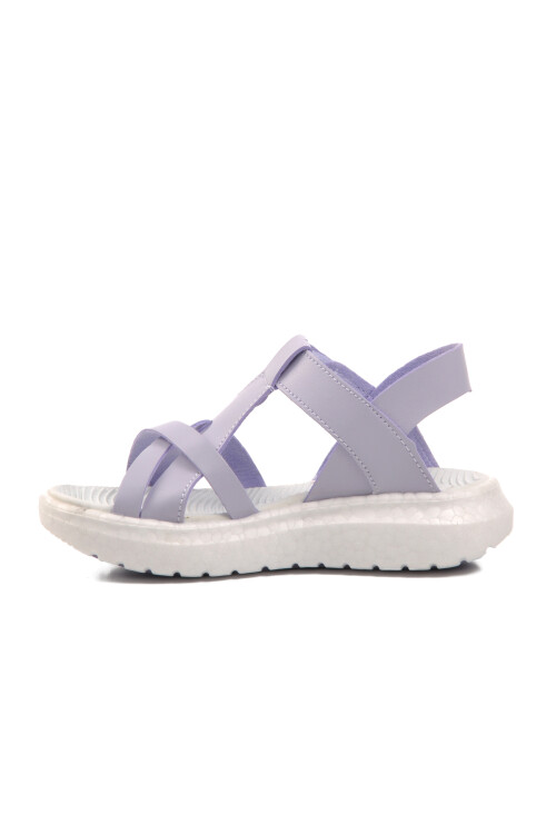 صندل مسطح للأطفال أرجواني اللون 24-995 P