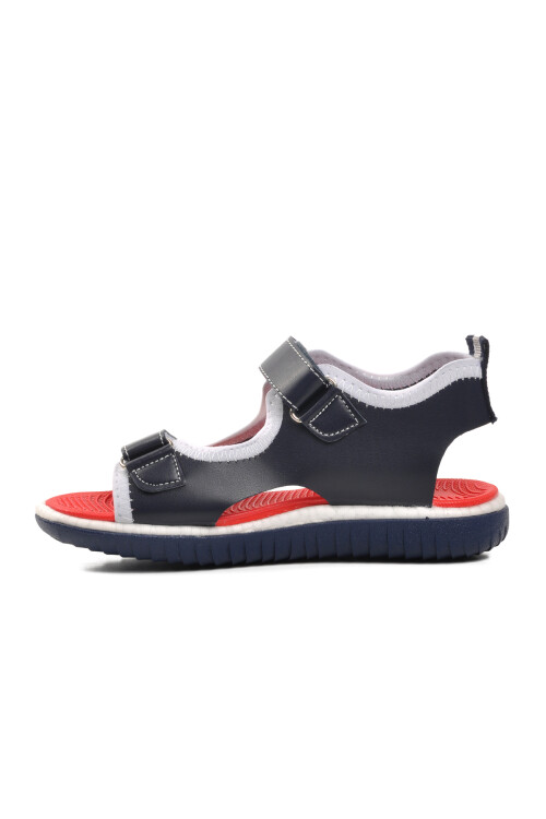 Red Orthopedic Boys Sandals 24-996 F