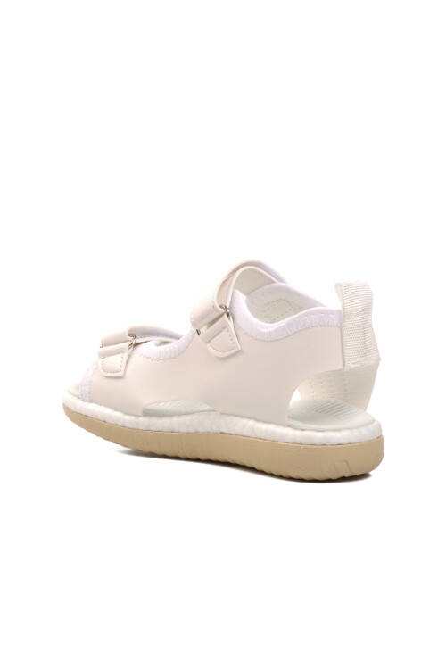 White Orthopedic Boys Sandals 24-996 P