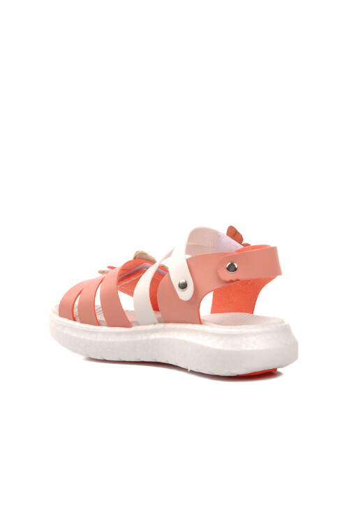 صندل مسطح للأطفال باللون الأبيض البودرة 24-997 P