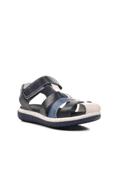 صندل تقويمي للعظام للأولاد باللون الأزرق الداكن 24-998 P