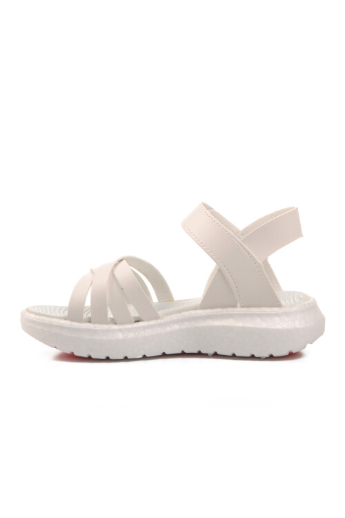 ايكمودصندل مسطح أبيض للبنات 24-999 P