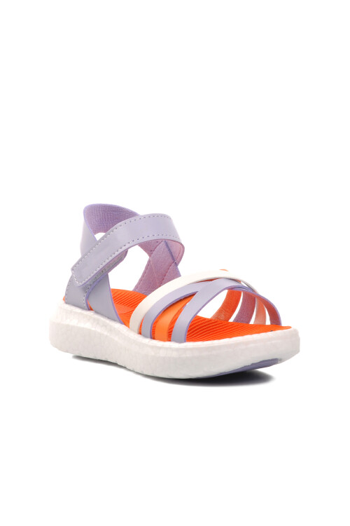AyakmodLilac-Orange Girl's Flat Sandals 24-999 P