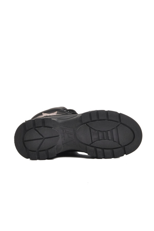 Siyah Zümrüt İçi Polarlı Kız Çocuk Bot 24042 F