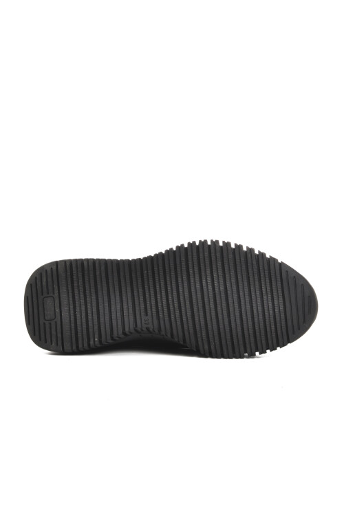 حذاء نسائي كاجوال من جلد النوبوك الأسود 24400001K Z