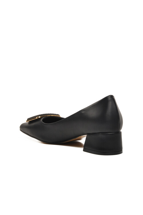 Black Skin Womens High Heel Shoes 312240 Z