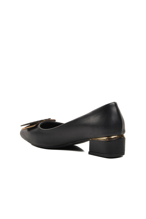 Siyah Kadın Topuklu Abiye Ayakkabı 314081 Z