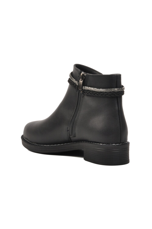 Black Skin Womens Boots 325098 Z