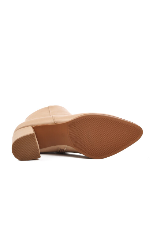 Beige Skin Womens Boots 343112 Z
