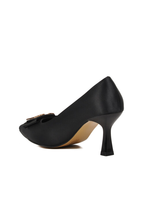 Black Thin Heeled Womens Evening Shoes 357088 Z