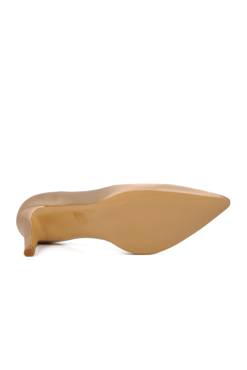 Nude İnce Topuklu Kadın Abiye Ayakkabı 377101 Z