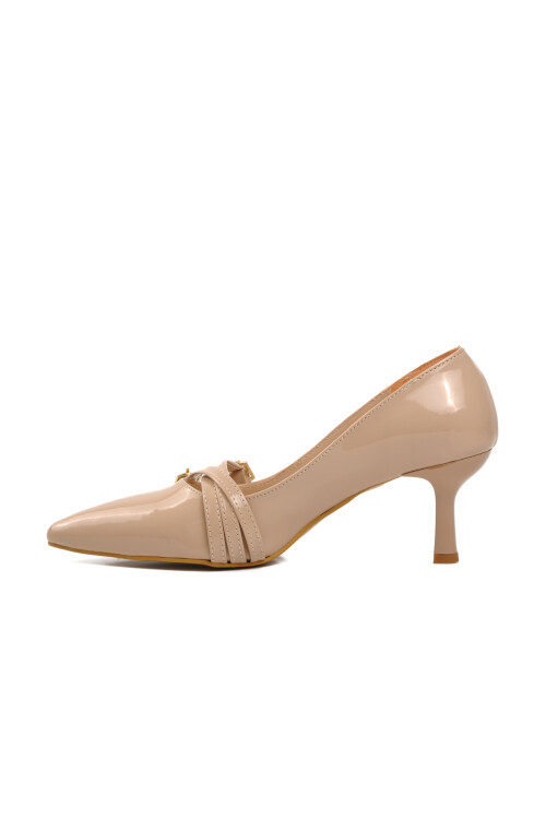 Nude Rugan  Kadın Topuklu Ayakkabı 458296 Z