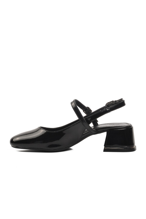 Black Patent Leather Womens High Heel Shoes 519015 Z