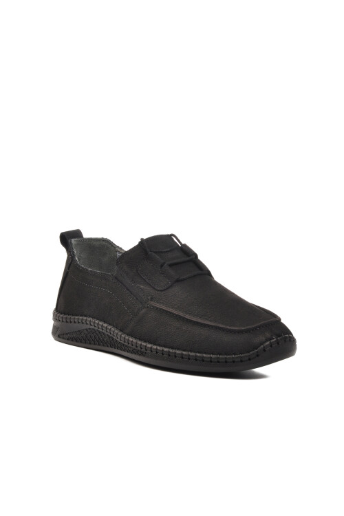 Black Nubuck Mens Casual Shoes 616 M