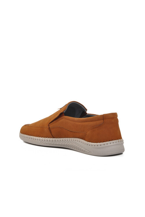 Tan Nubuck Genuine Leather Mens Casual Shoes 619 M