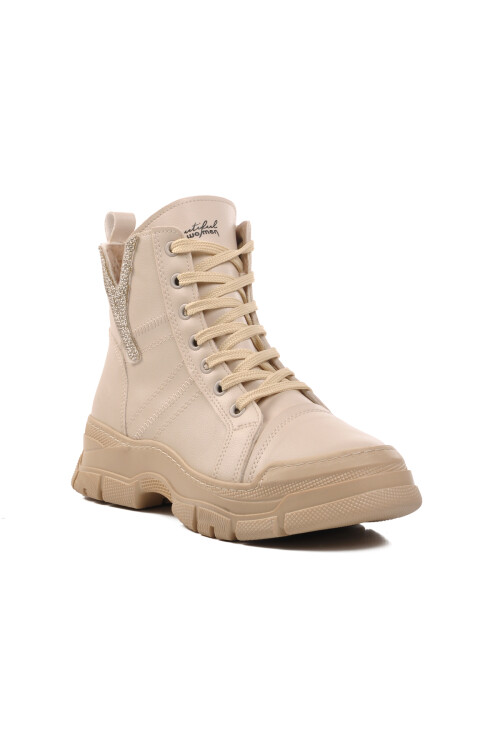 Beige Womens Boots 635393 Z
