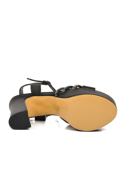 حذاء سهرة نسائي أسود بكعب عالٍ 655323 Z