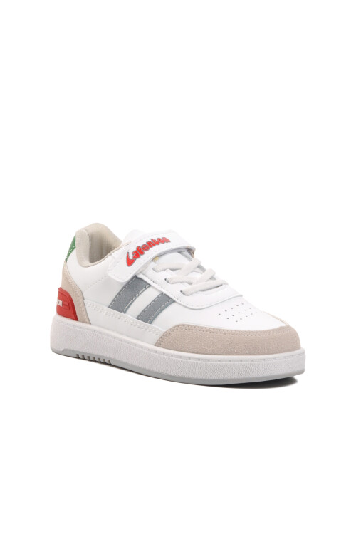 White-Ice-Red Childrens Sneakers 725-24K P