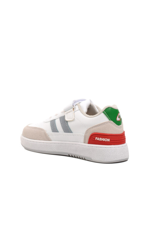 White-Ice-Red Childrens Sneakers 725-24K P