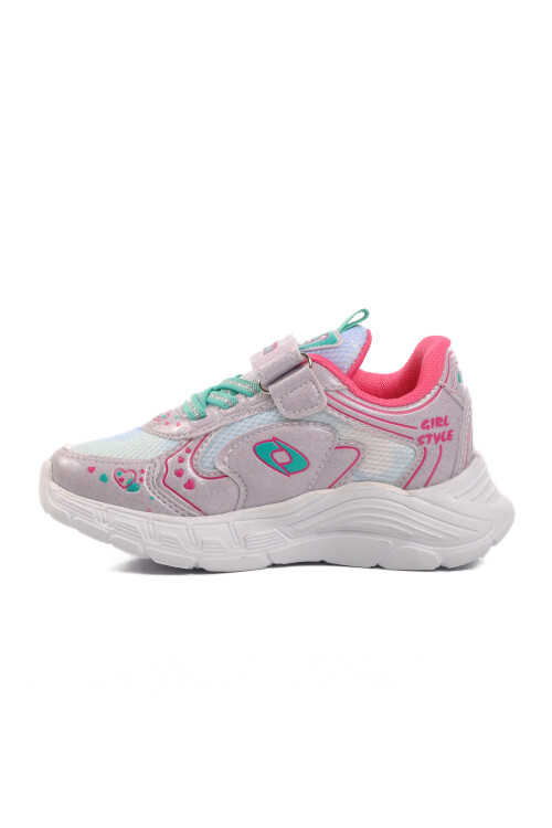 Ice-Water Green Velcro Girls Sneakers 732 P