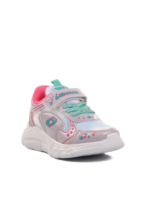 Ice-Water Green Velcro Girls Sneakers 732 P