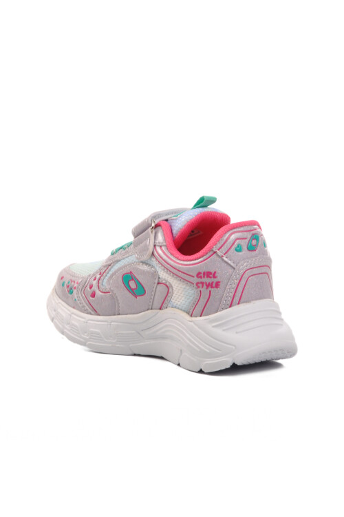 Ice-Water Green Velcro Girls Sneakers 732 P
