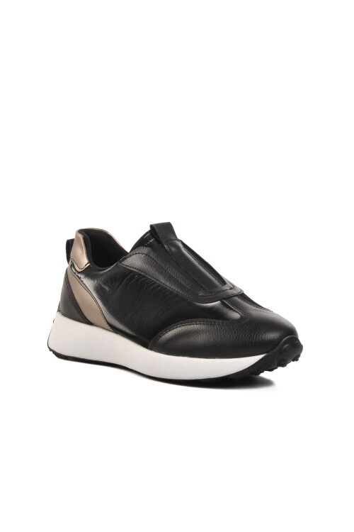 Black-White Womens Sneakers 7539 Z