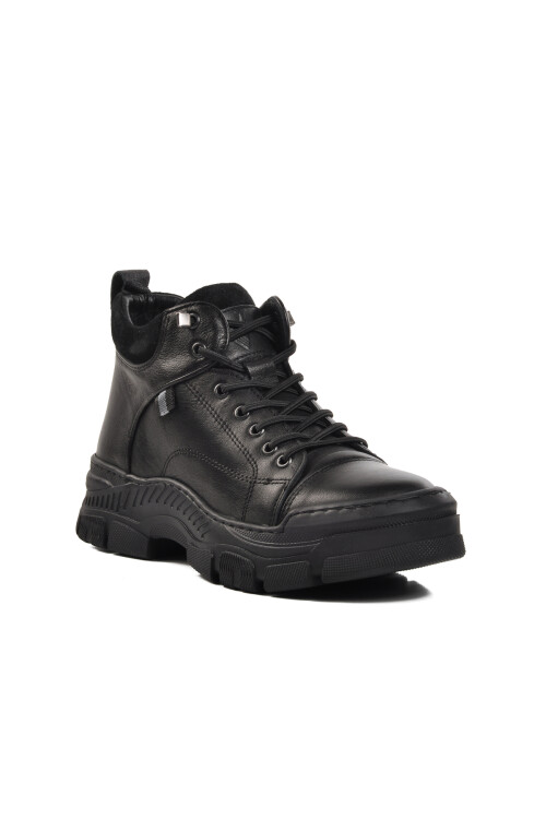 VoyagerSiyah Anatomik  Hakiki Deri Kadın Bot 9462 Z