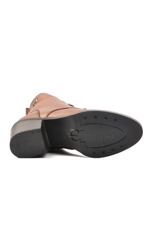 Taba Hakiki Deri Anatomik Kadın Bot 9812 Z