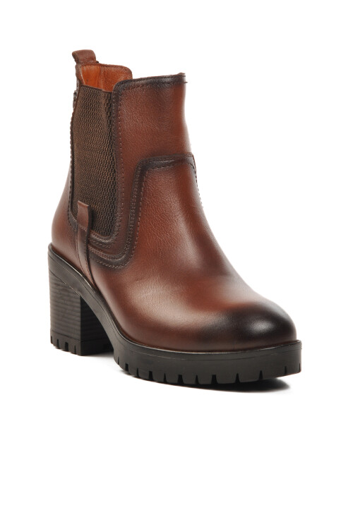 Taba Hakiki Deri Anatomik Kadın Bot 9826 Z