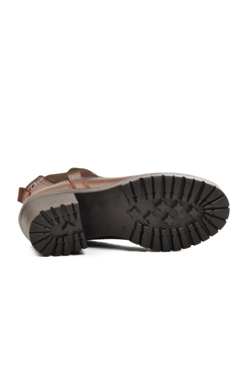 Taba Hakiki Deri Anatomik Kadın Bot 9826 Z