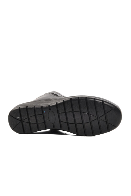 Siyah Hakiki Deri Anatomik Kadın Bot 9935 Z