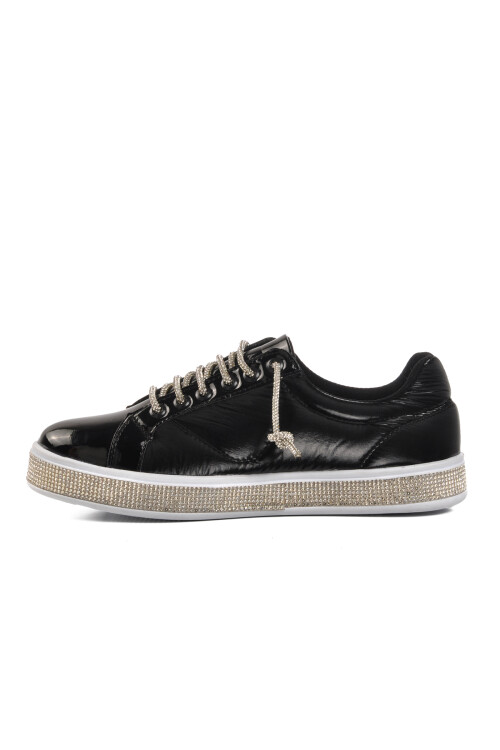 Black Patent Leather Womens Sneaker A201 Z