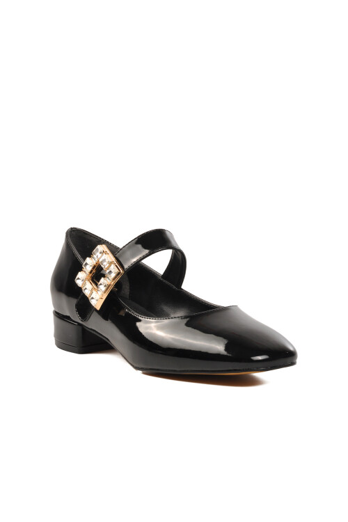 Black Patent Leather Womens High Heel Shoes 312247 Z