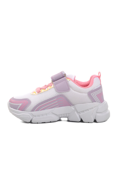 حذاء رياضي للأطفال أبيض-أرجواني A-36 P
