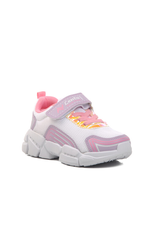حذاء رياضي للأطفال أبيض-أرجواني A-36 P