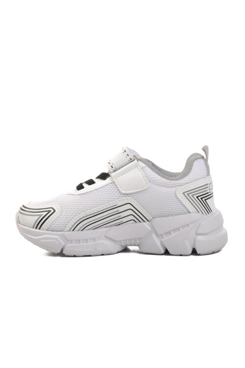 Beyaz-Siyah  Çocuk Spor Ayakkabı A-36 P