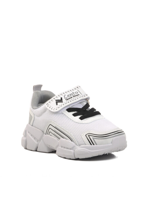 Beyaz-Siyah  Çocuk Spor Ayakkabı A-36 P