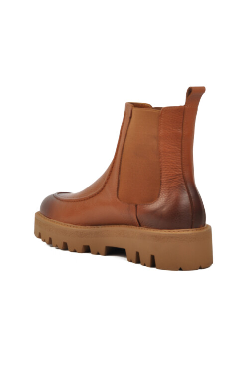 Tan Genuine Leather Mens Chelsea Boots Premium 106 M