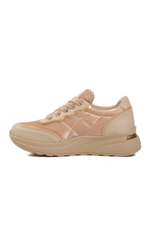 Beige Womens Sneakers 7684 Z