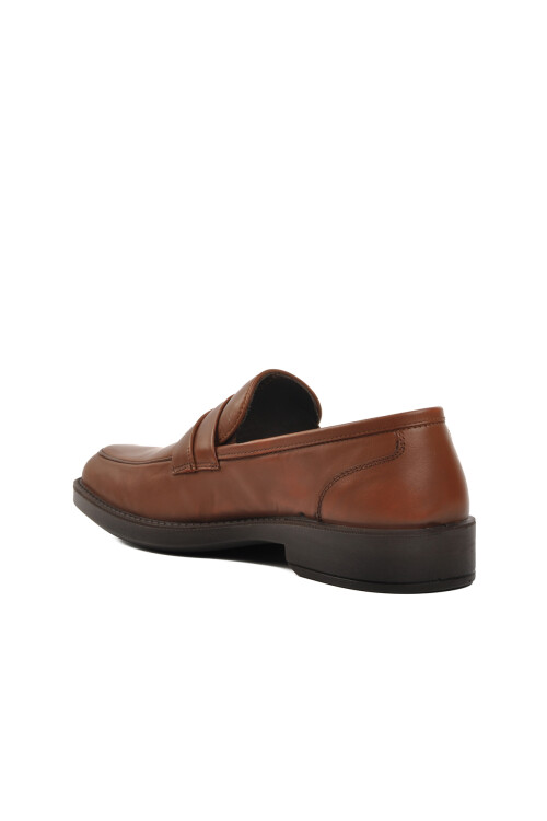 Tan Wide Mold Orthopedic Genuine Leather Mens Classic Shoes 28342 M